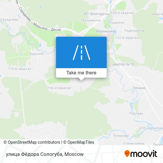 улица Фёдора Сологуба map