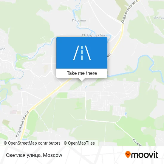 Светлая улица map