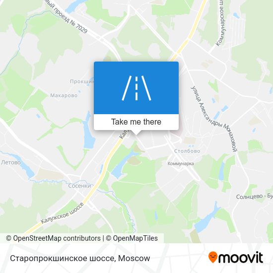 Старопрокшинское шоссе map