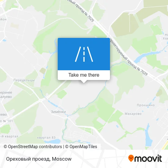 Ореховый проезд map