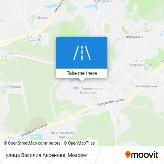 улица Василия Аксёнова map