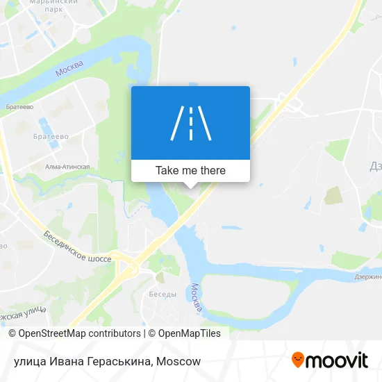 улица Ивана Гераськина map