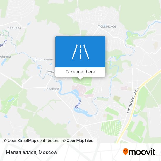 Малая аллея map