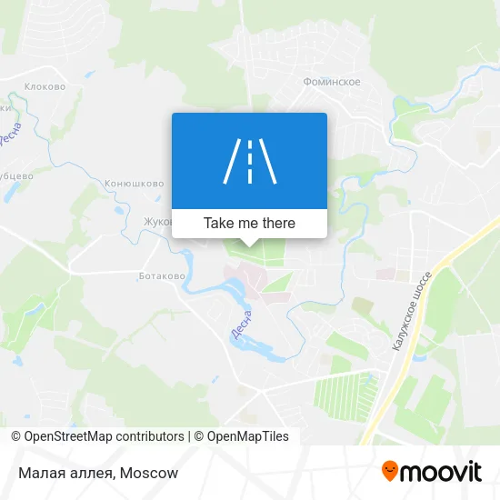 Малая аллея map