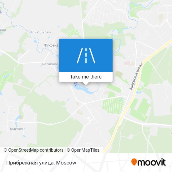Прибрежная улица map