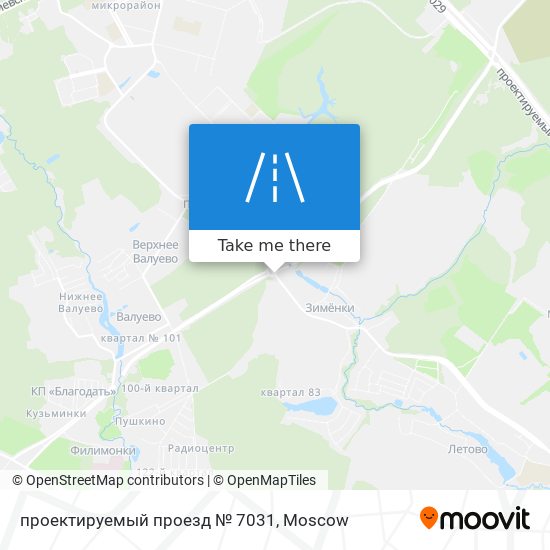 проектируемый проезд № 7031 map