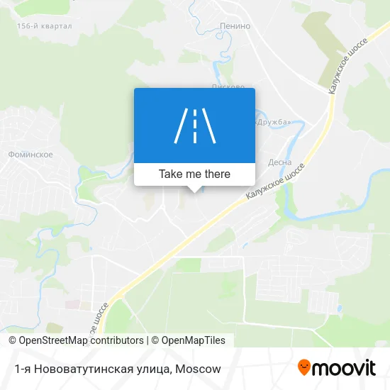1-я Нововатутинская улица map