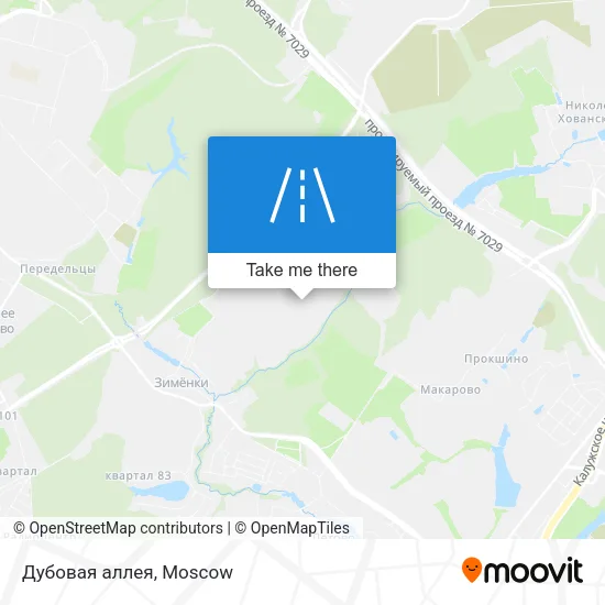 Дубовая аллея map