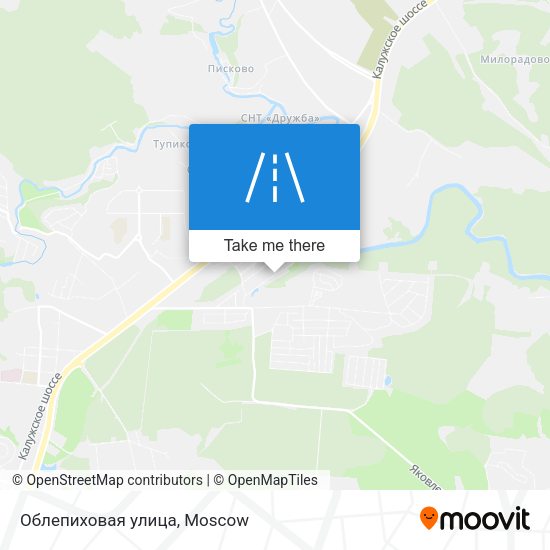 Облепиховая улица map