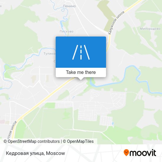 Кедровая улица map