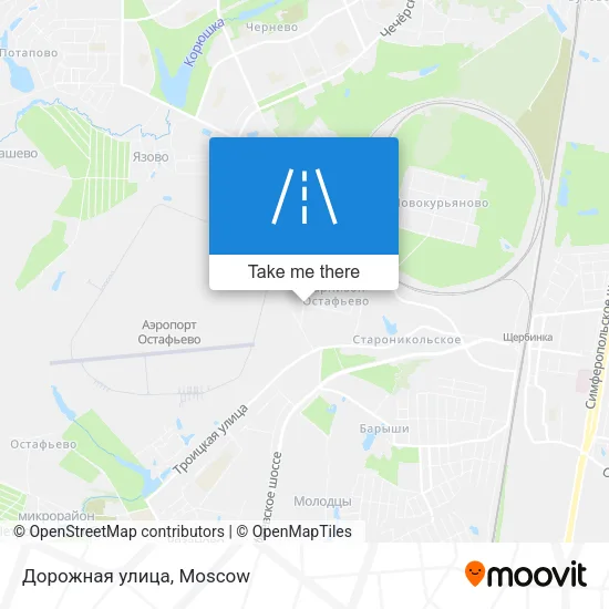 Дорожная улица map