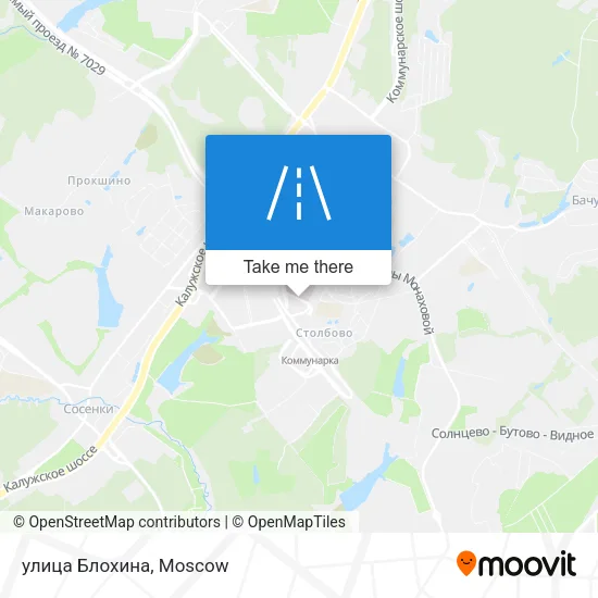 улица Блохина map