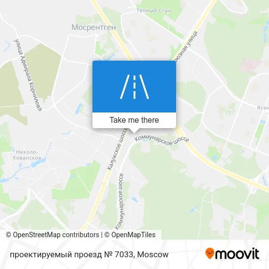 проектируемый проезд № 7033 map