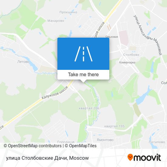 улица Столбовские Дачи map