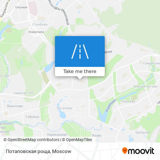 Потаповская роща map