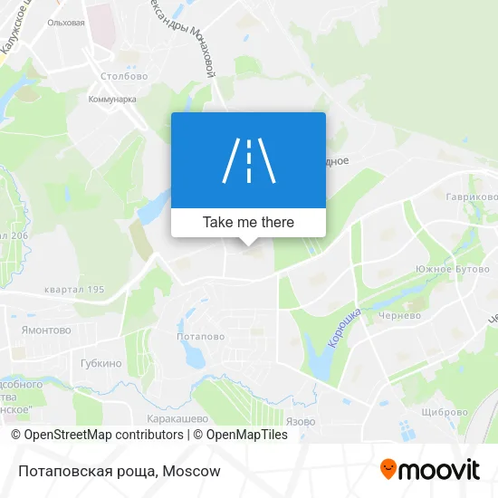 Потаповская роща map