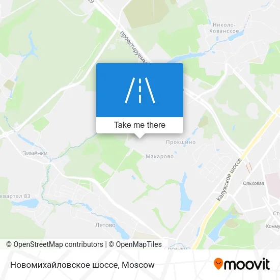 Новомихайловское шоссе map