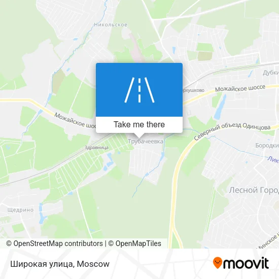 Широкая улица map