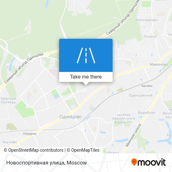 Новоспортивная улица map