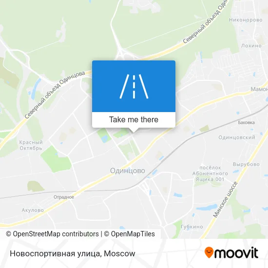 Новоспортивная улица map