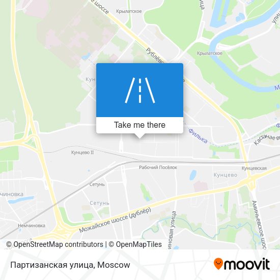 Партизанская улица map