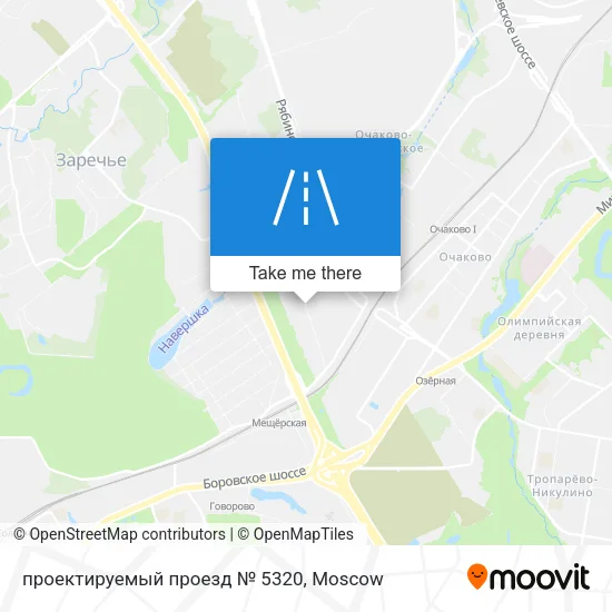 проектируемый проезд № 5320 map