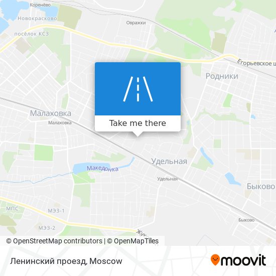 Ленинский проезд map