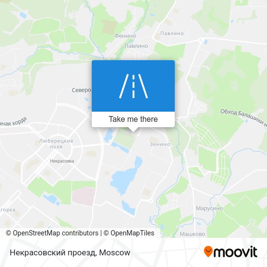 Некрасовский проезд map