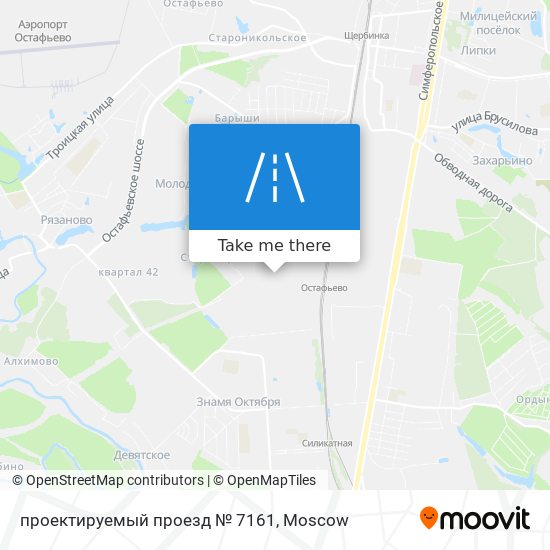 проектируемый проезд № 7161 map