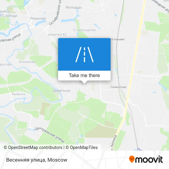 Весенняя улица map