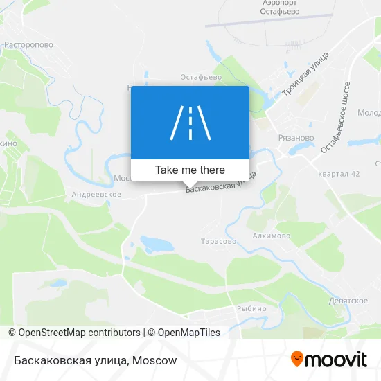 Баскаковская улица map