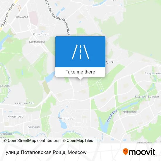 улица Потаповская Роща map