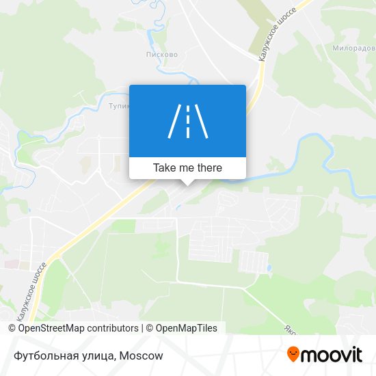 Футбольная улица map