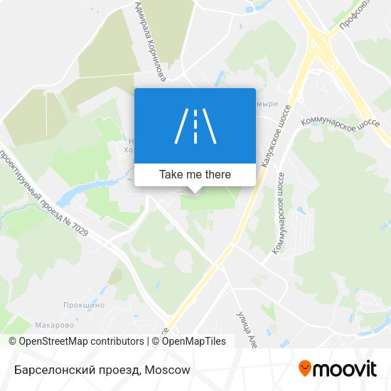 Барселонский проезд map