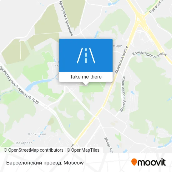 Барселонский проезд map