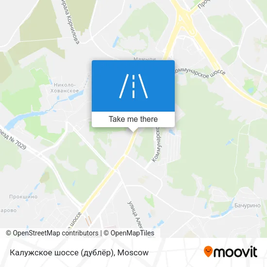 Калужское шоссе (дублёр) map