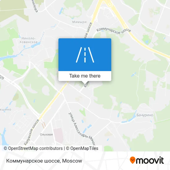 Коммунарское шоссе map