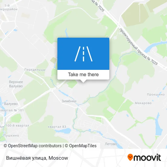 Вишнёвая улица map