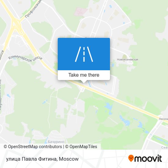 улица Павла Фитина map