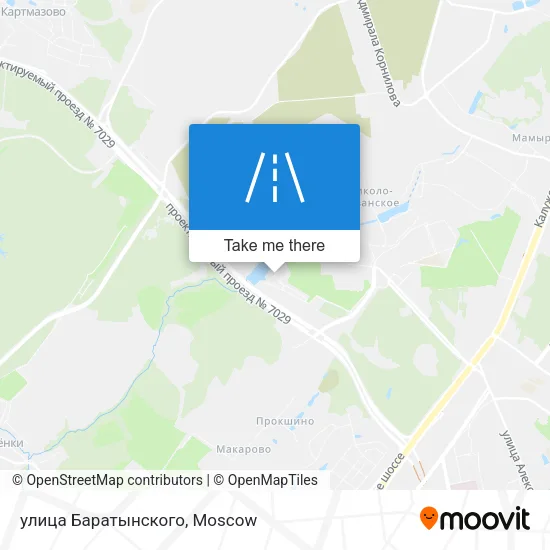 улица Баратынского map