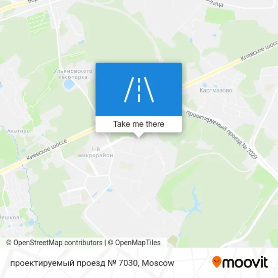 проектируемый проезд № 7030 map