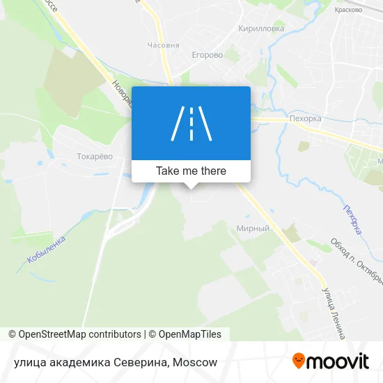 улица академика Северина map