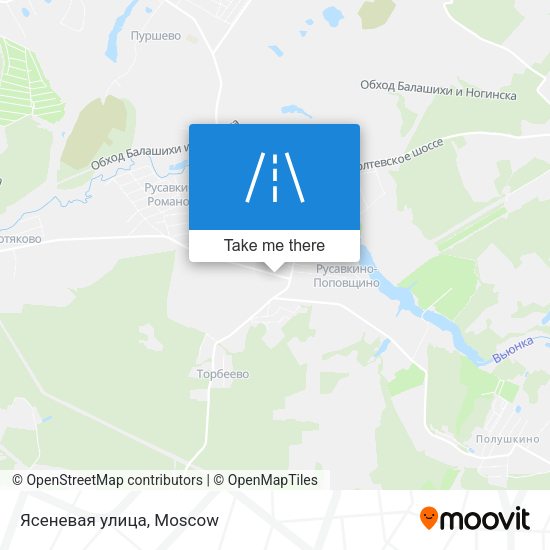 Ясеневая улица map
