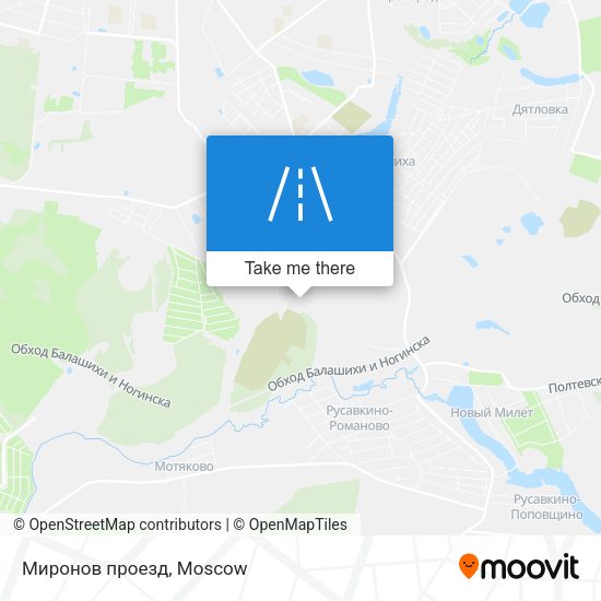 Миронов проезд map