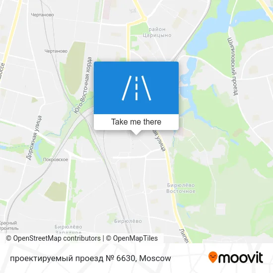 проектируемый проезд № 6630 map