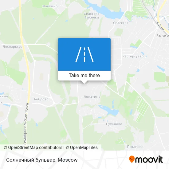 Солнечный бульвар map