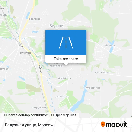 Радужная улица map