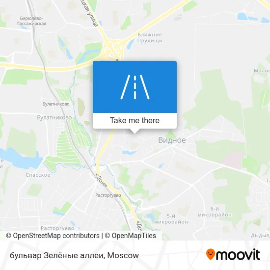 бульвар Зелёные аллеи map