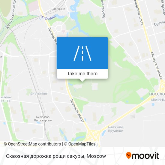 Сквозная дорожка рощи сакуры map
