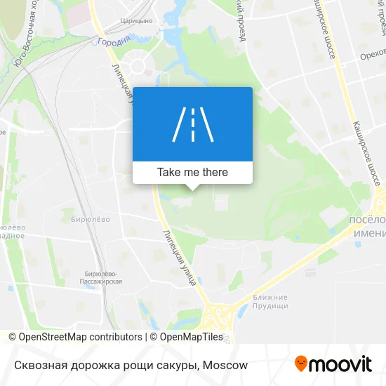 Сквозная дорожка рощи сакуры map